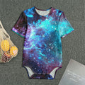 Starfield Nebula Galaxy Space Print Men's Bodysuit
