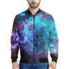 Starfield Nebula Galaxy Space Print Men's Bomber Jacket