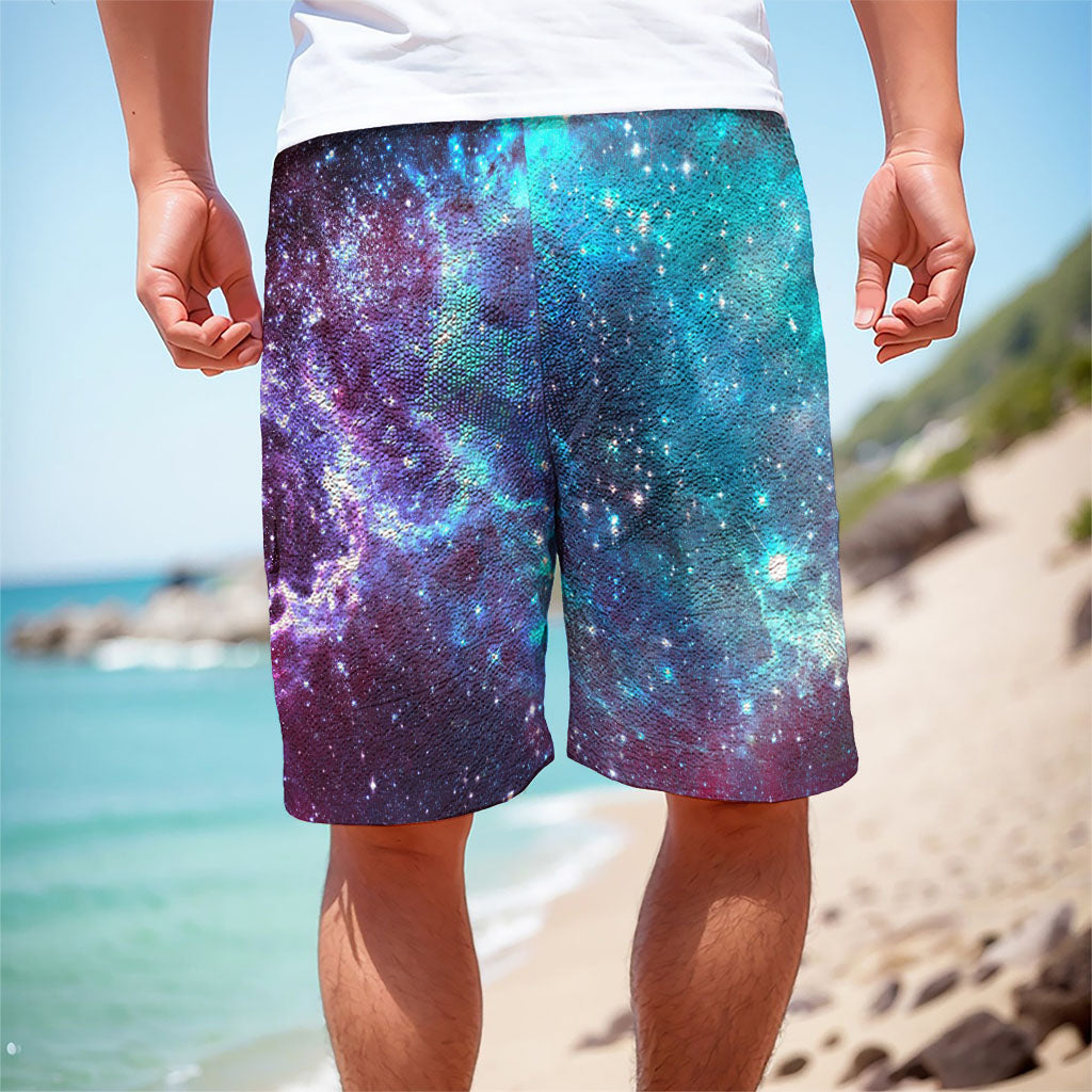 Starfield Nebula Galaxy Space Print Men's Cargo Shorts