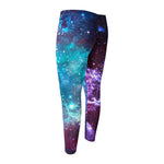 Starfield Nebula Galaxy Space Print Men's Compression Pants