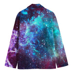 Starfield Nebula Galaxy Space Print Men's Cotton Blazer