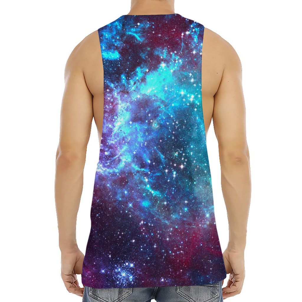 Starfield Nebula Galaxy Space Print Men's Muscle Tank Top
