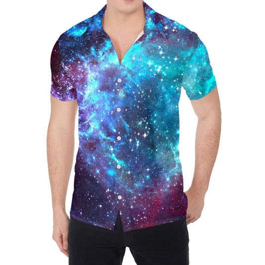 Starfield Nebula Galaxy Space Print Men's Shirt