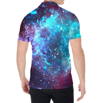 Starfield Nebula Galaxy Space Print Men's Shirt