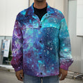 Starfield Nebula Galaxy Space Print Men's Shirt Jacket