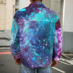 Starfield Nebula Galaxy Space Print Men's Shirt Jacket