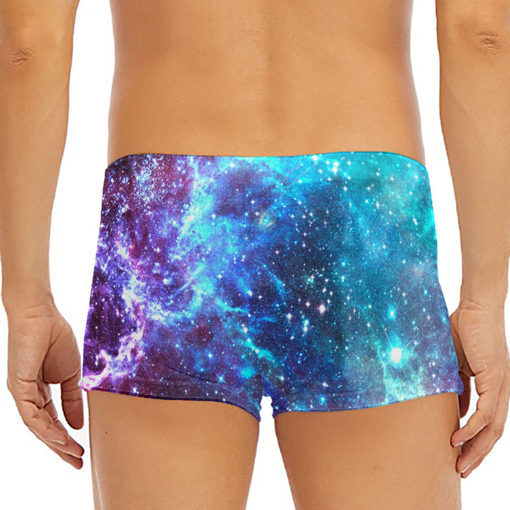 Starfield Nebula Galaxy Space Print Men's Short Boxer Briefs