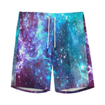 Starfield Nebula Galaxy Space Print Men's Sports Shorts