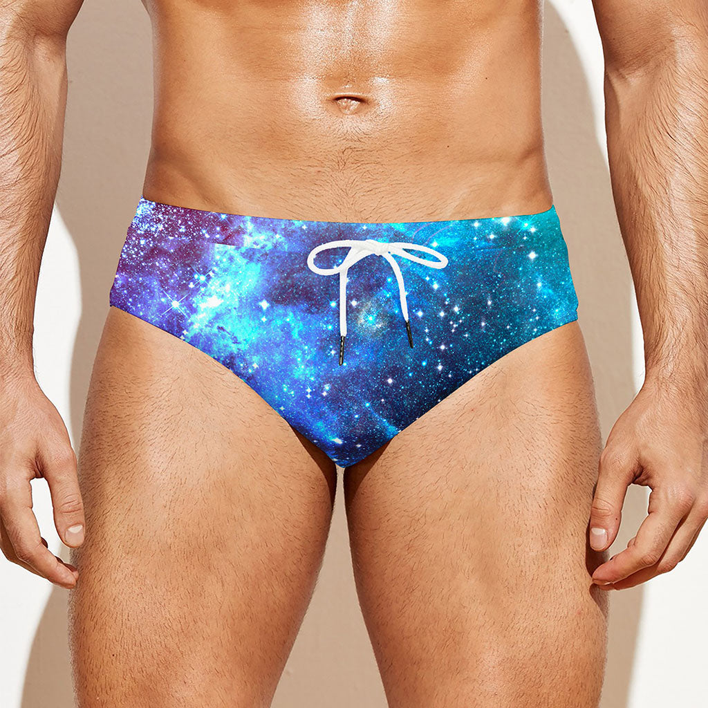 Starfield Nebula Galaxy Space Print Men's Swim Briefs