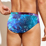 Starfield Nebula Galaxy Space Print Men's Swim Briefs
