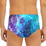 Starfield Nebula Galaxy Space Print Men's Triangle Swim Briefs