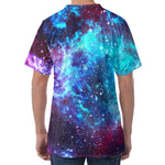 Starfield Nebula Galaxy Space Print Men's Velvet T-Shirt