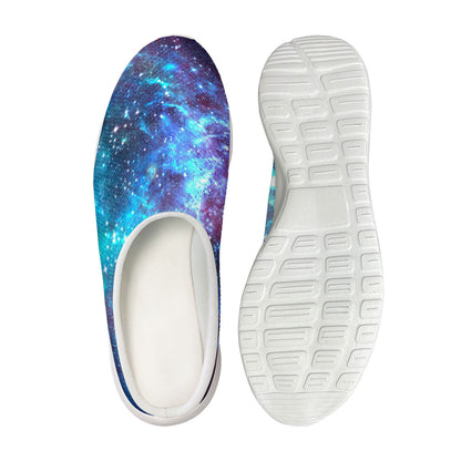 Starfield Nebula Galaxy Space Print Mesh Casual Shoes