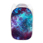 Starfield Nebula Galaxy Space Print Mesh Laundry Hamper