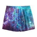 Starfield Nebula Galaxy Space Print Mesh Shorts