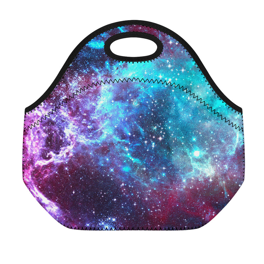 Starfield Nebula Galaxy Space Print Neoprene Lunch Bag
