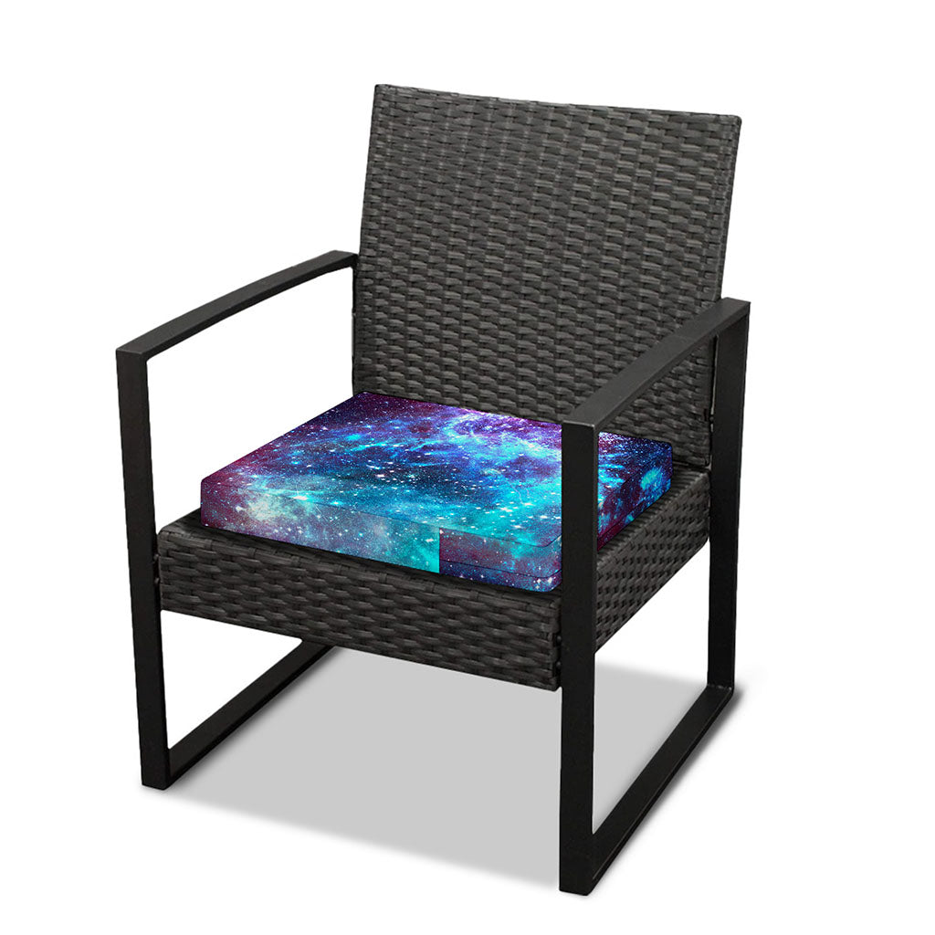 Starfield Nebula Galaxy Space Print Outdoor Seat Cushion Cover