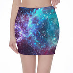 Starfield Nebula Galaxy Space Print Pencil Mini Skirt