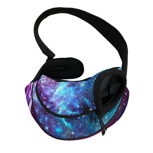 Starfield Nebula Galaxy Space Print Pet Sling Carrier