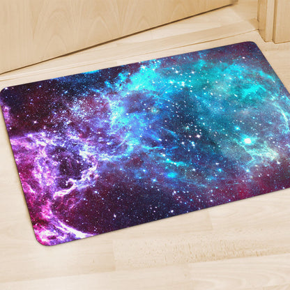 Starfield Nebula Galaxy Space Print Polyester Doormat
