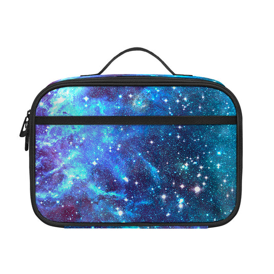 Starfield Nebula Galaxy Space Print Portable Lunch Bag