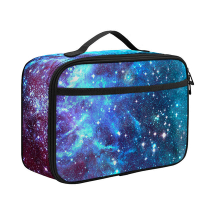 Starfield Nebula Galaxy Space Print Portable Lunch Bag