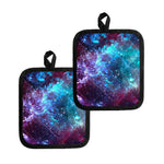 Starfield Nebula Galaxy Space Print Pot Holders