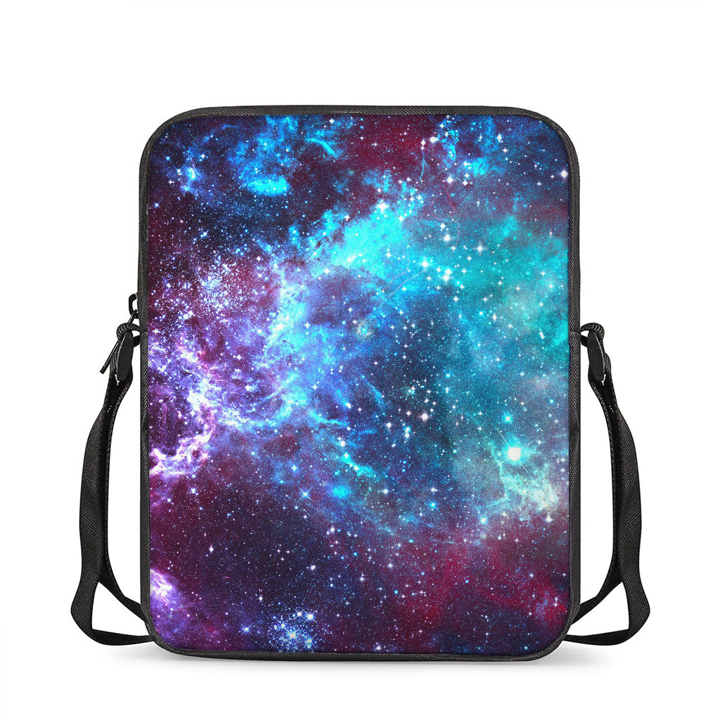 Starfield Nebula Galaxy Space Print Rectangular Crossbody Bag