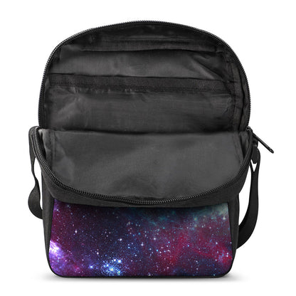 Starfield Nebula Galaxy Space Print Rectangular Crossbody Bag
