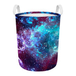 Starfield Nebula Galaxy Space Print Round Laundry Basket