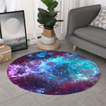 Starfield Nebula Galaxy Space Print Round Rug