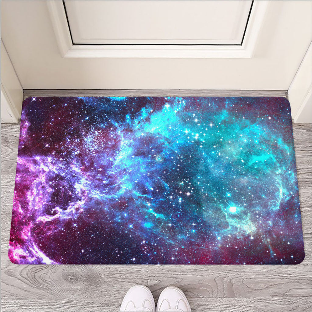 Starfield Nebula Galaxy Space Print Rubber Doormat