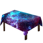 Starfield Nebula Galaxy Space Print Tablecloth