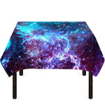 Starfield Nebula Galaxy Space Print Tablecloth