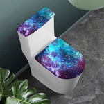 Starfield Nebula Galaxy Space Print Toilet Lid And Tank Cover Set
