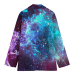 Starfield Nebula Galaxy Space Print Women's Cotton Blazer