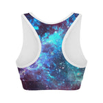 Starfield Nebula Galaxy Space Print Women's Sports Bra
