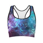 Starfield Nebula Galaxy Space Print Women's Sports Bra