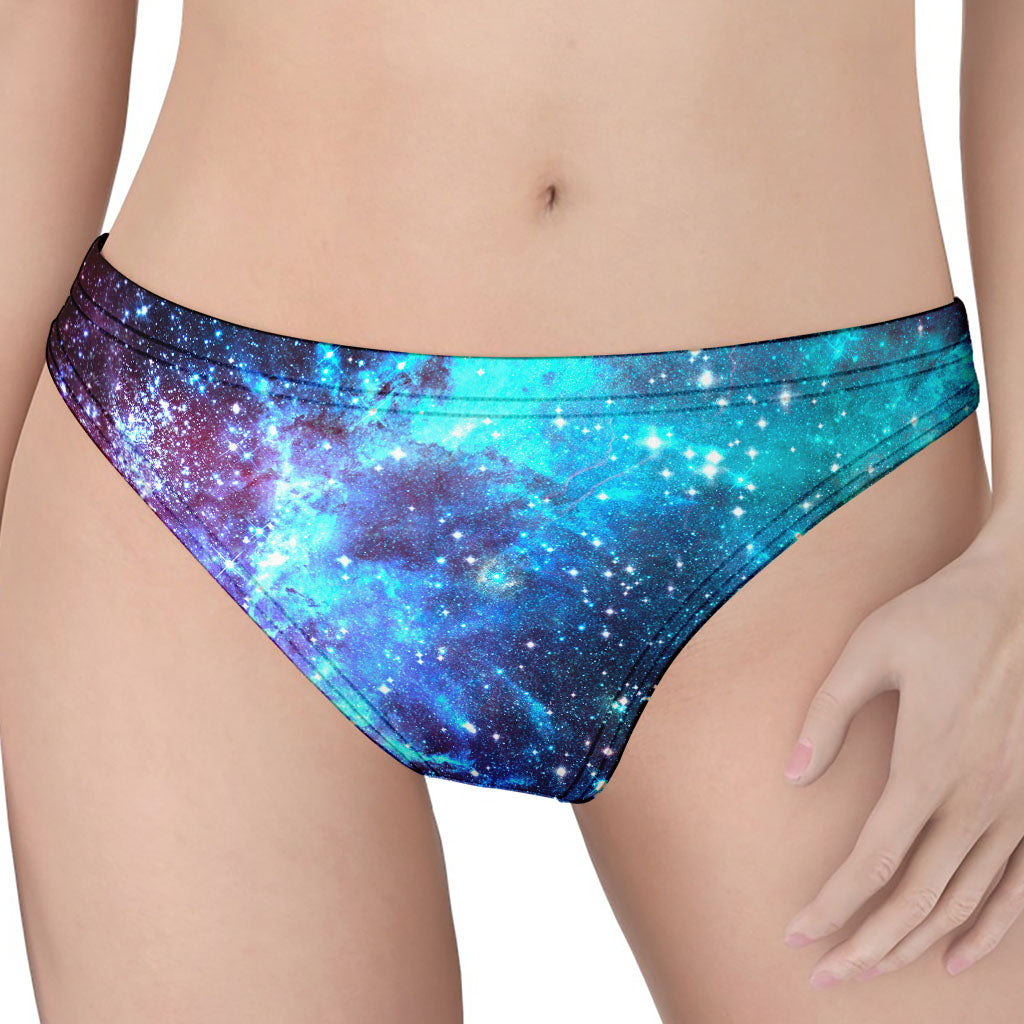 Starfield Nebula Galaxy Space Print Women's Thong