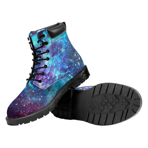 Starfield Nebula Galaxy Space Print Work Boots