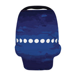 Starry Sky Lunar Phase Print Baby Seat Cover