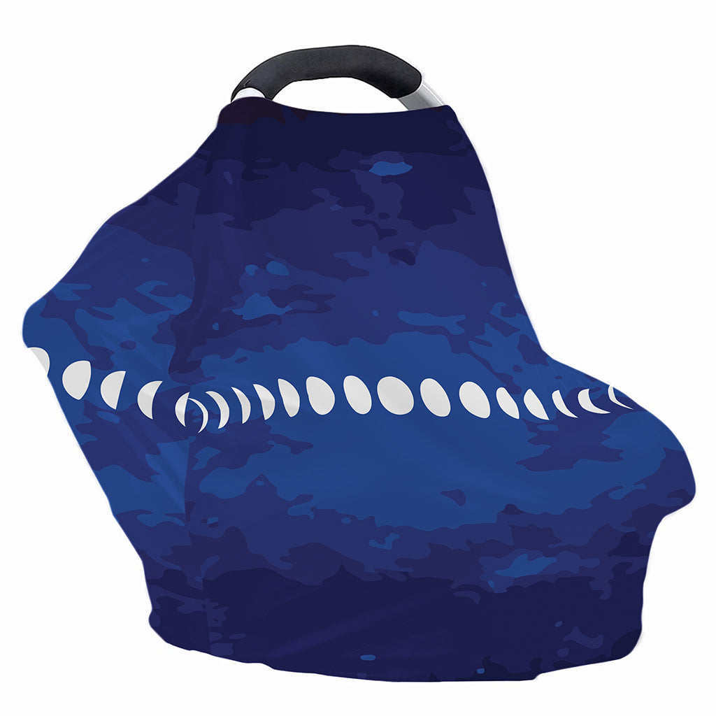 Starry Sky Lunar Phase Print Baby Seat Cover