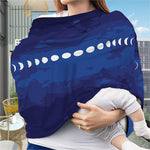 Starry Sky Lunar Phase Print Baby Seat Cover