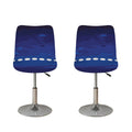 Starry Sky Lunar Phase Print Bar Stool Covers