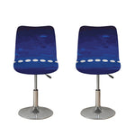Starry Sky Lunar Phase Print Bar Stool Covers