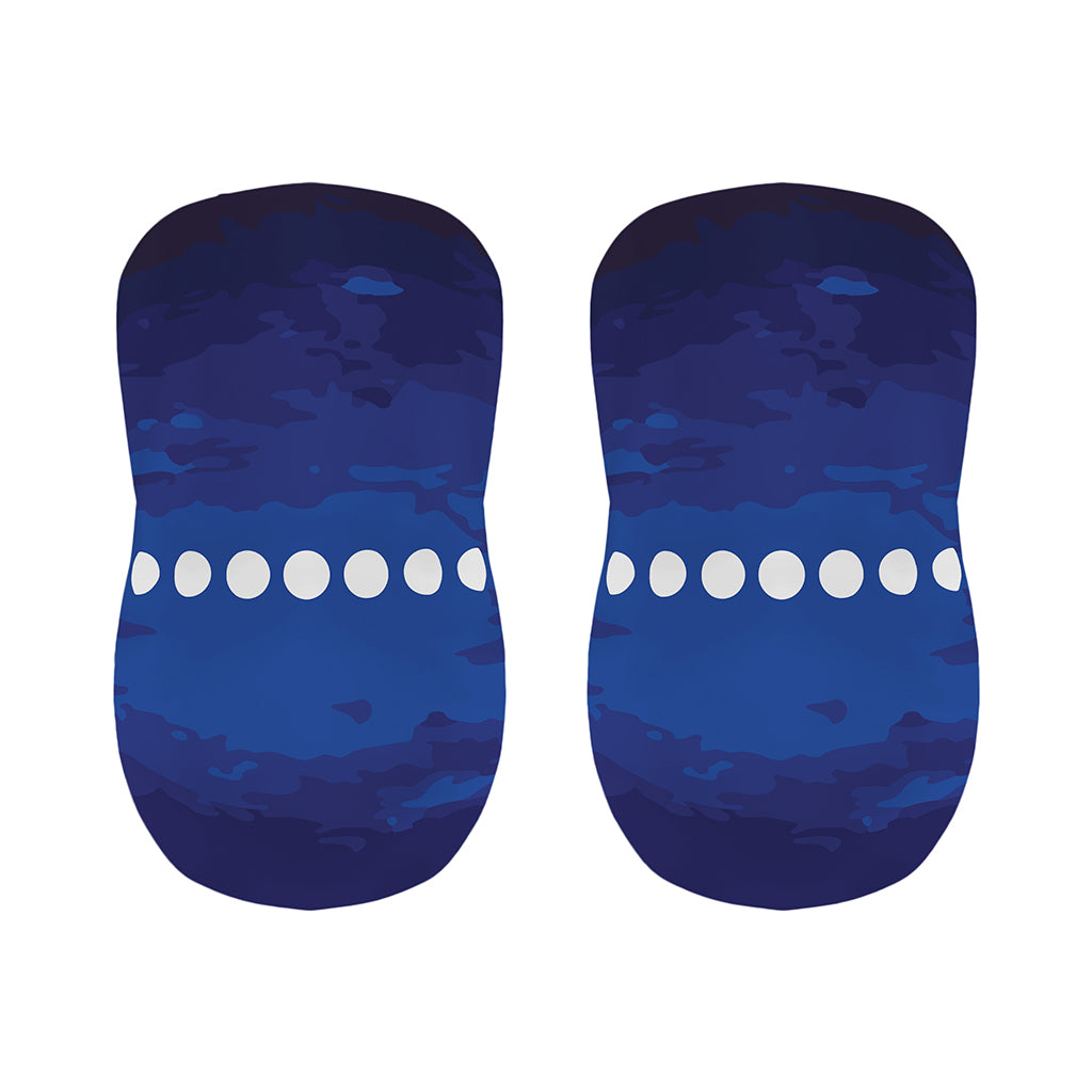 Starry Sky Lunar Phase Print Bar Stool Covers