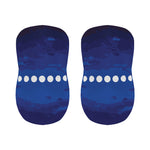 Starry Sky Lunar Phase Print Bar Stool Covers