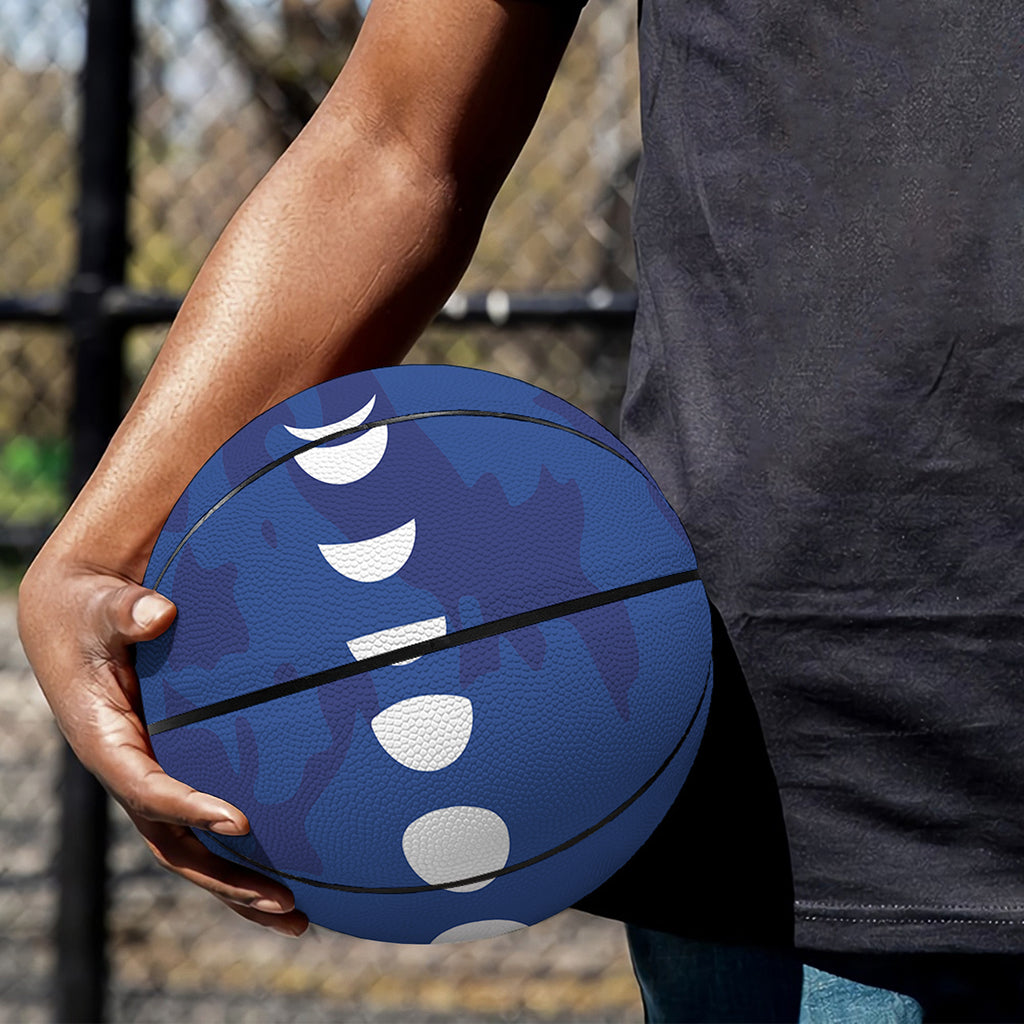 Starry Sky Lunar Phase Print Basketball