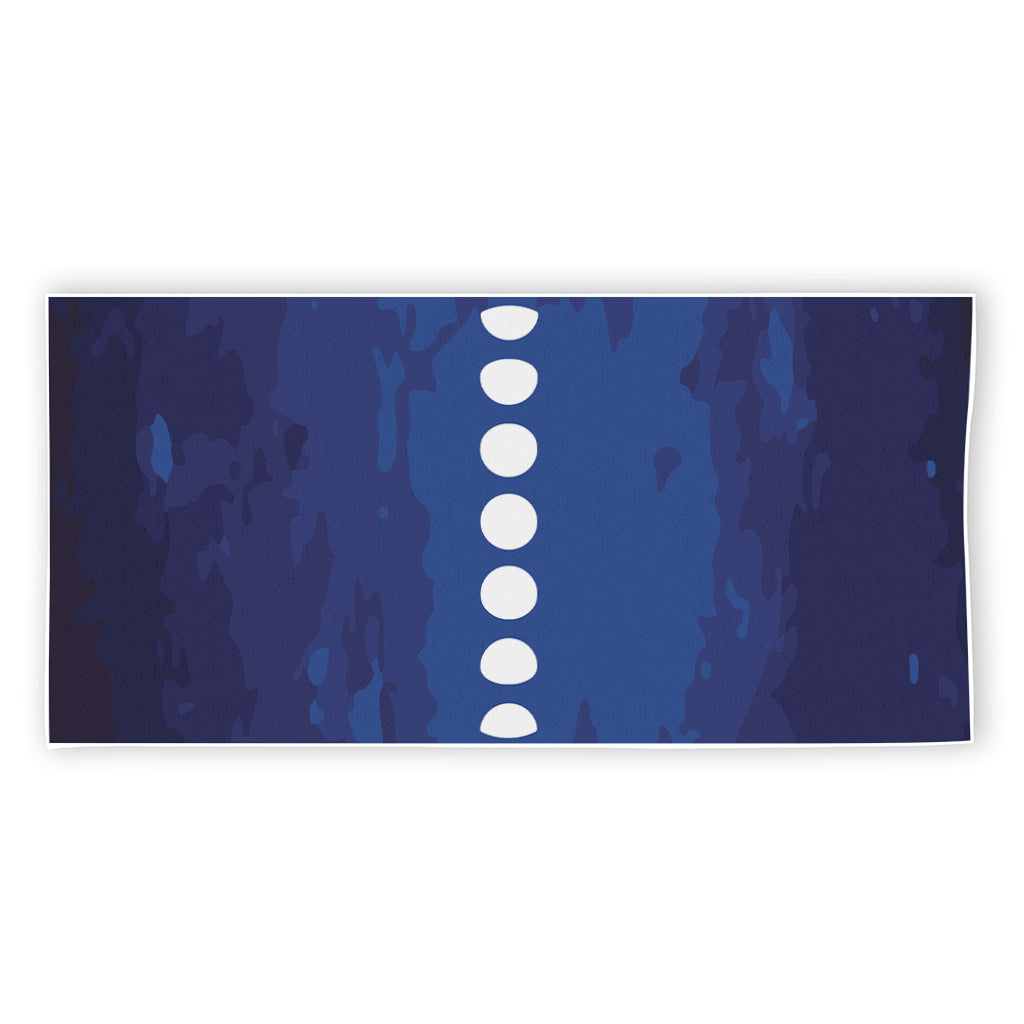 Starry Sky Lunar Phase Print Beach Towel