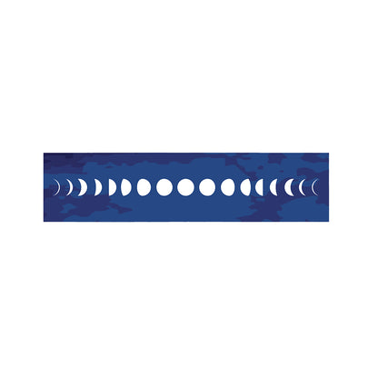 Starry Sky Lunar Phase Print Bed Runner